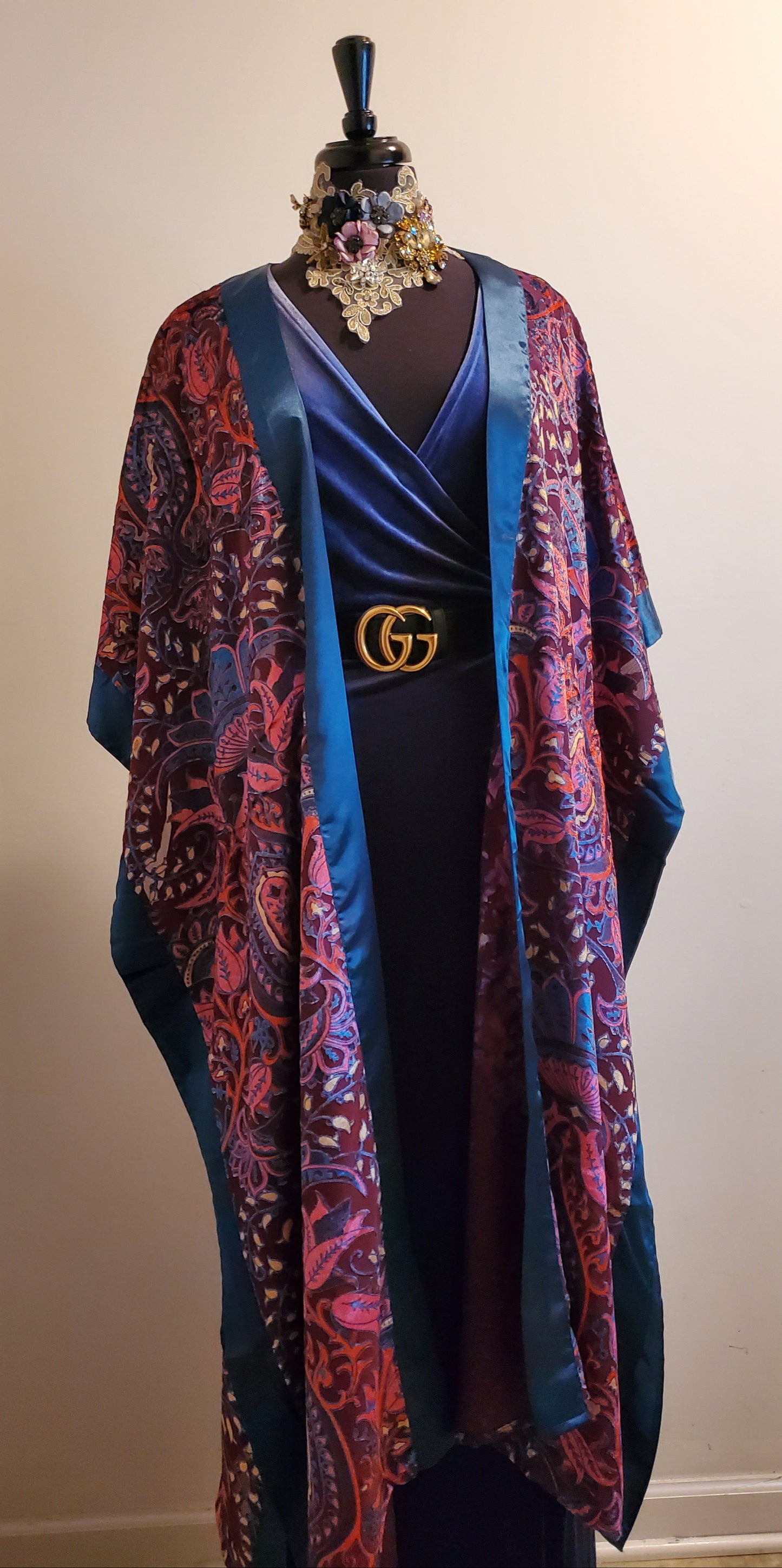 DARK WINE ADALINE KIMONO
