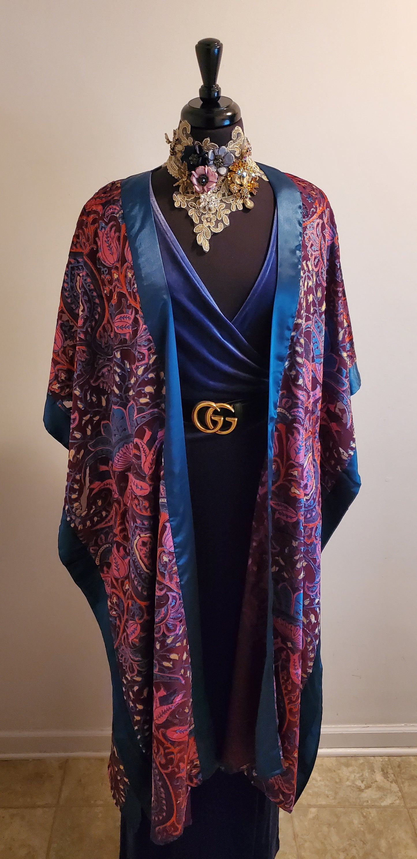 DARK WINE ADALINE KIMONO