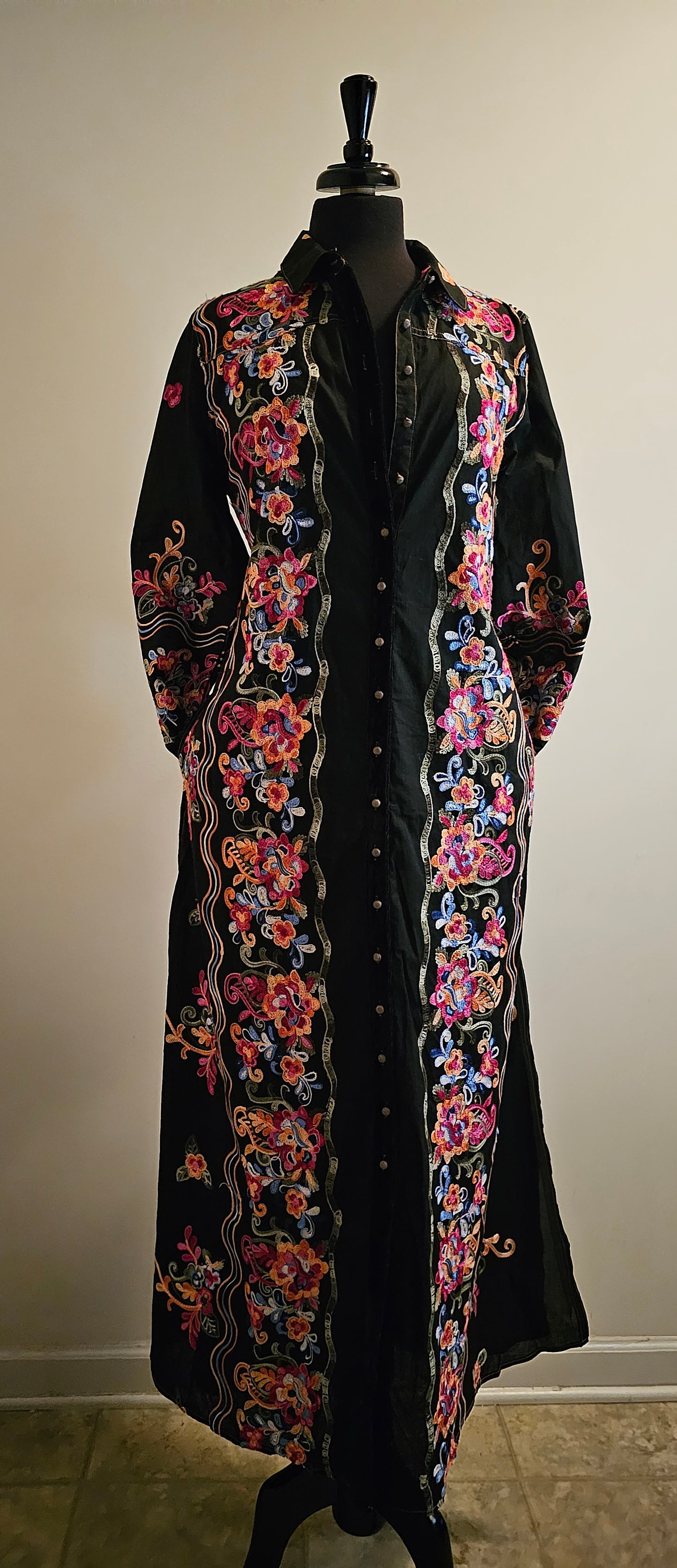MEADOW FLOWERS EMBROIDERED DUSTER