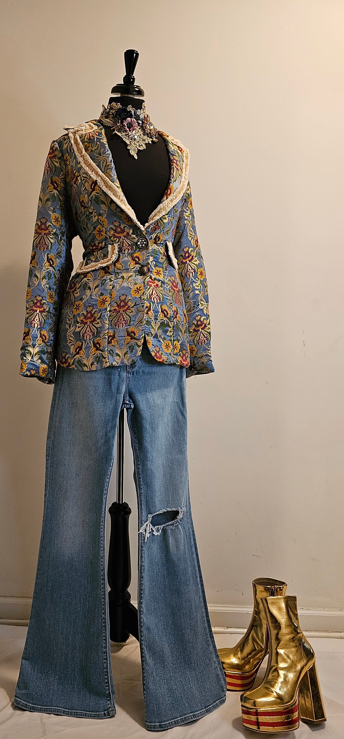 RENAISSANCE SILK JACQUARD BLAZER