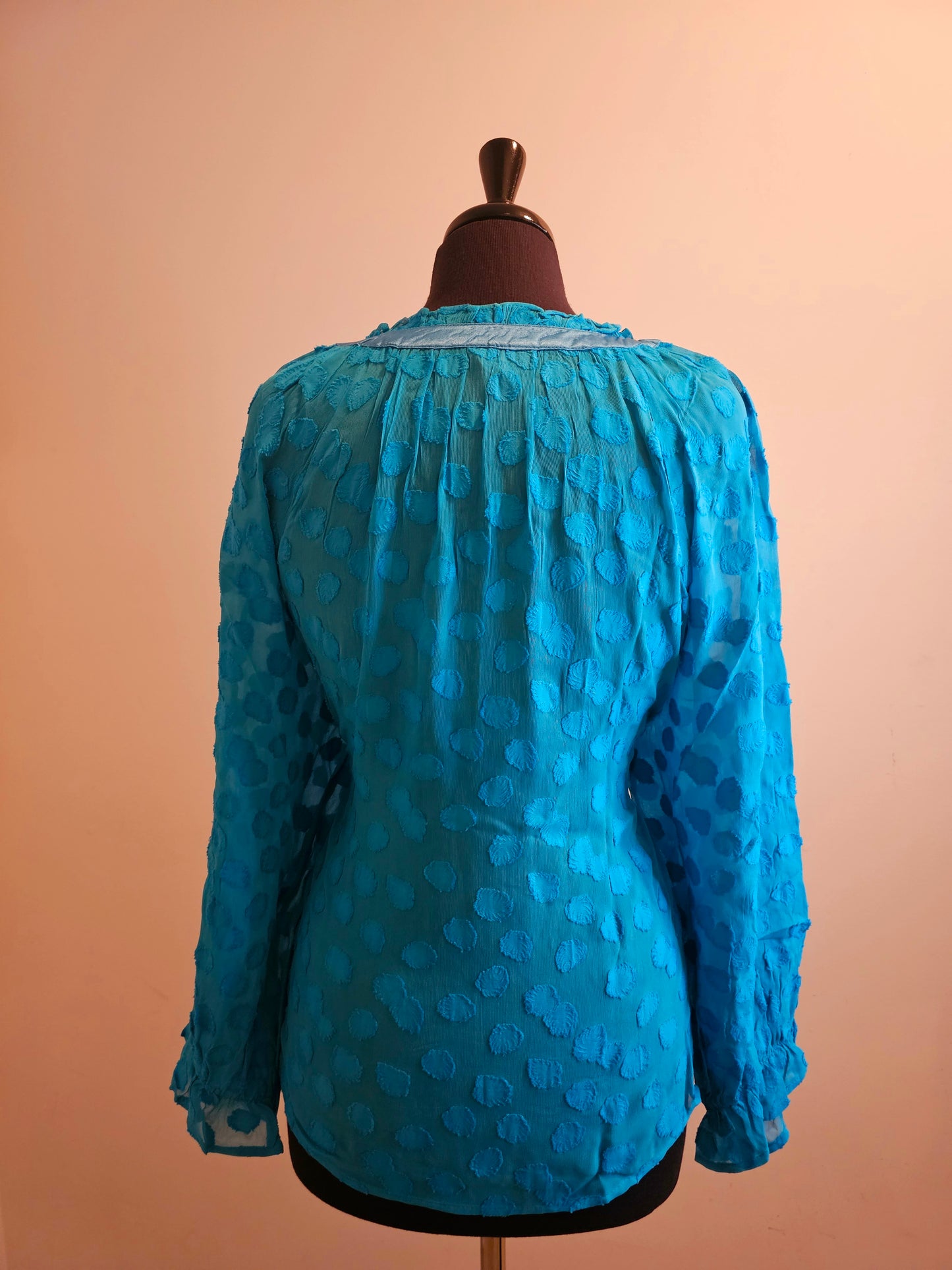 MAVEN BLOUSE AQUA TEAL