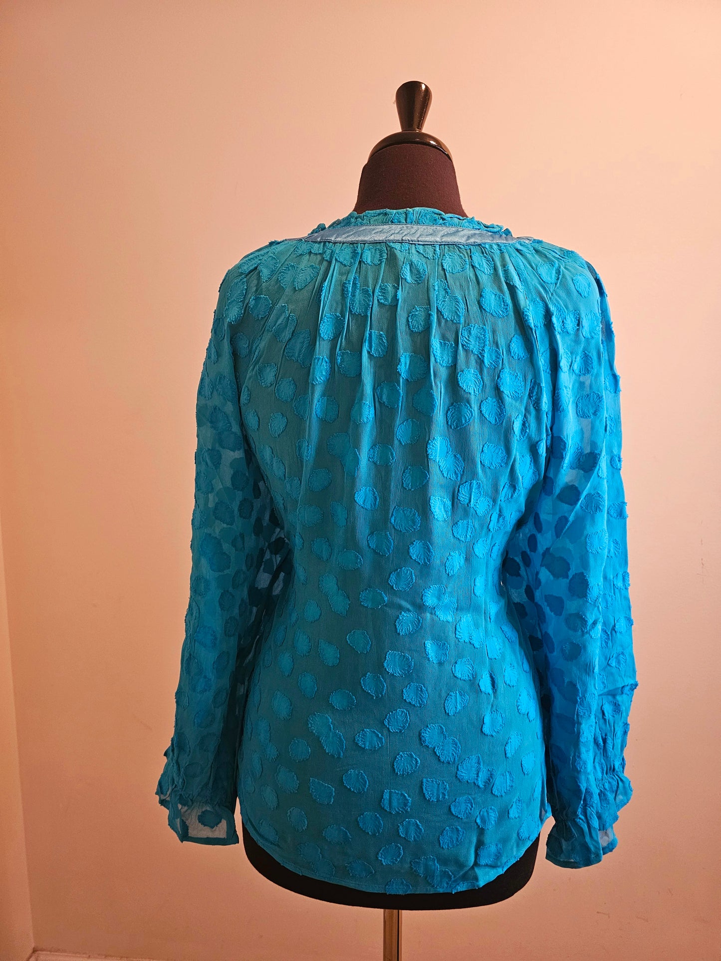 MAVEN BLOUSE AQUA TEAL