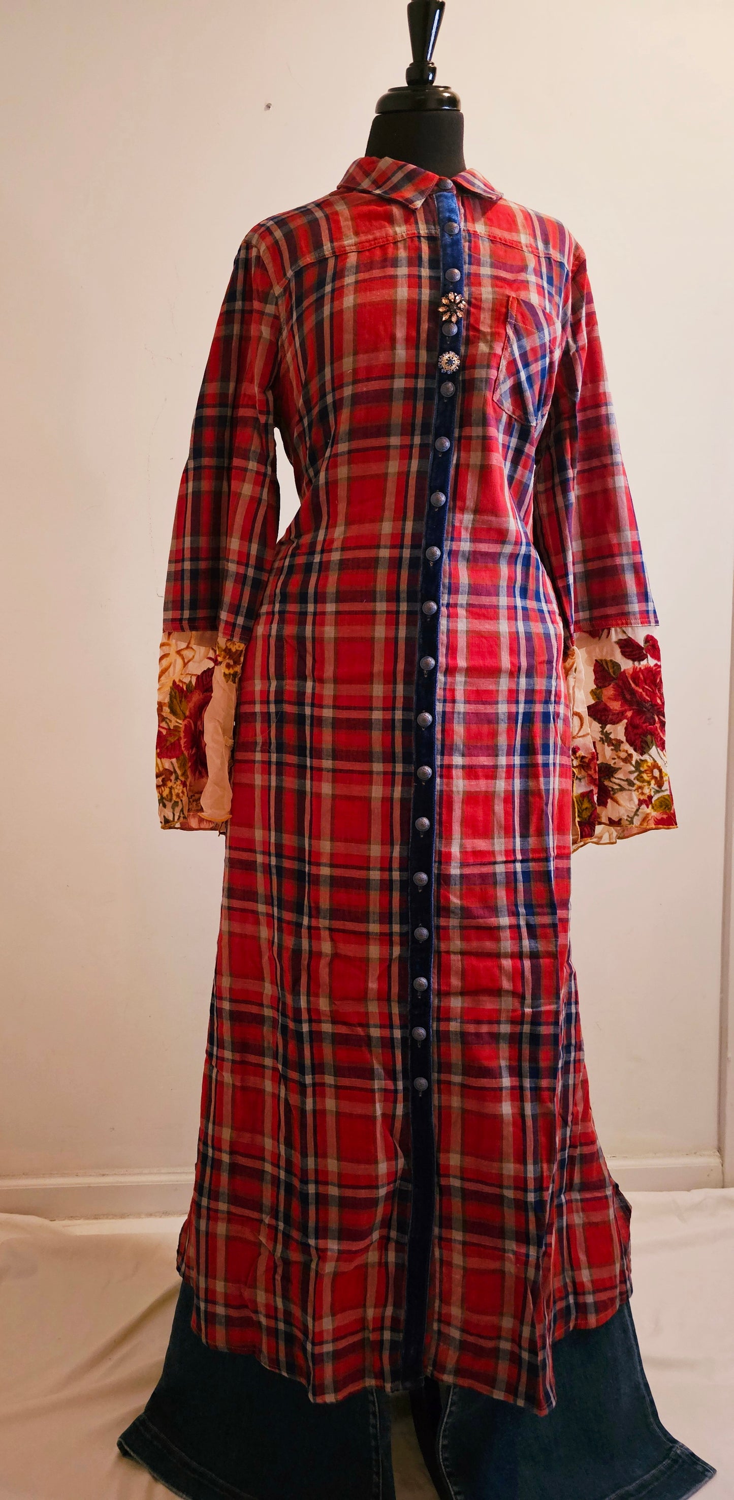 ANNA DUSTER RED