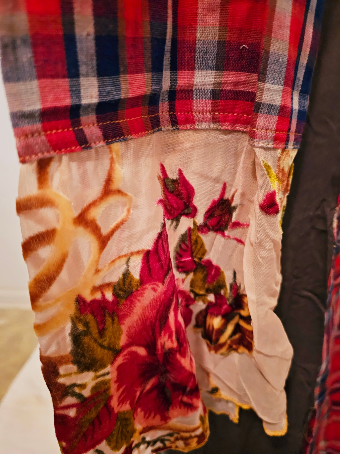 ANNA DUSTER RED
