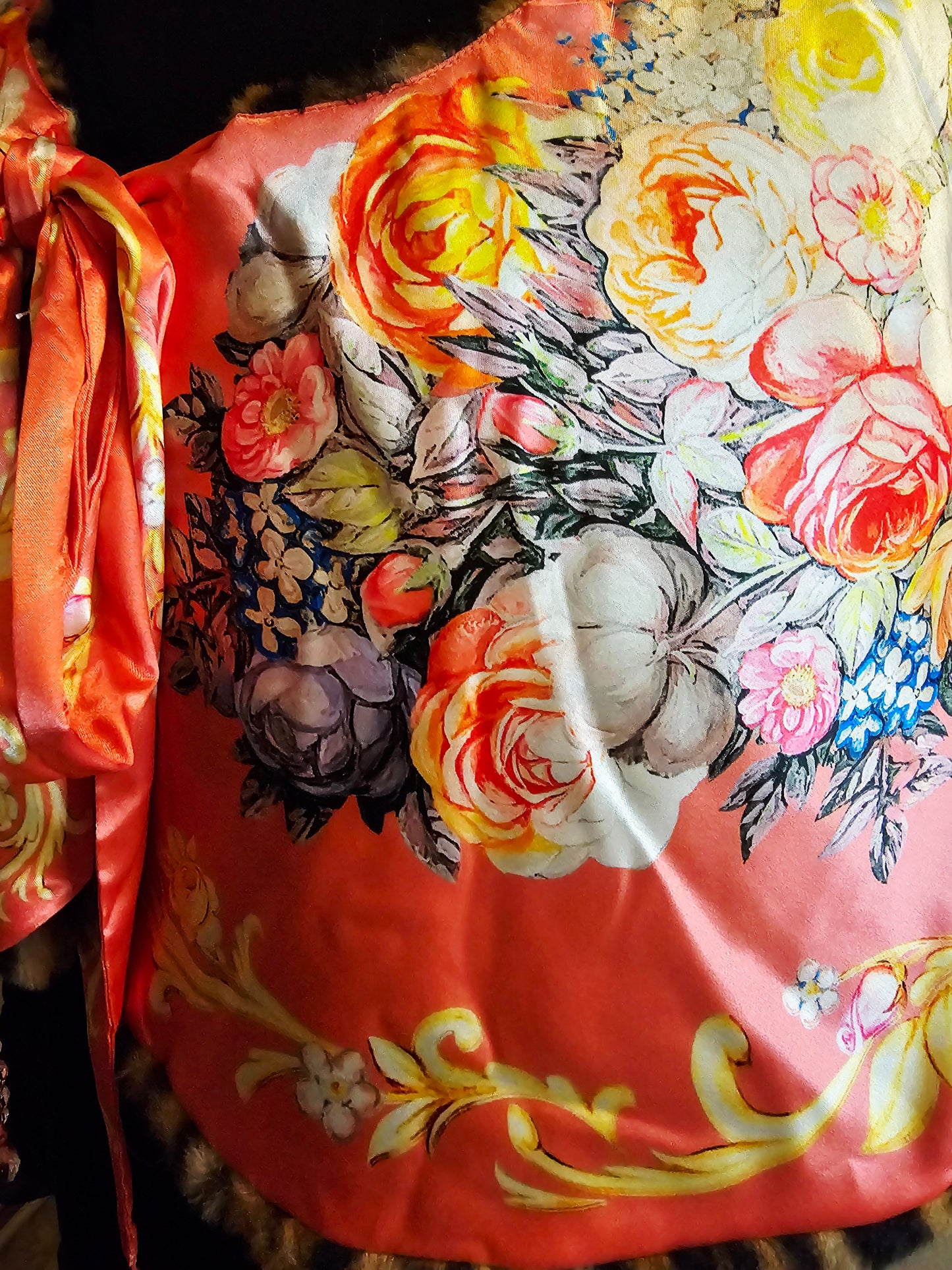 GRACE KELLY REVERSIBLE LEOPARD FUR CAPE