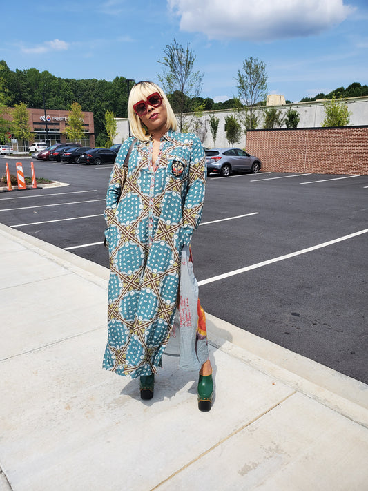 FLYING FISH MAXI SHIRT