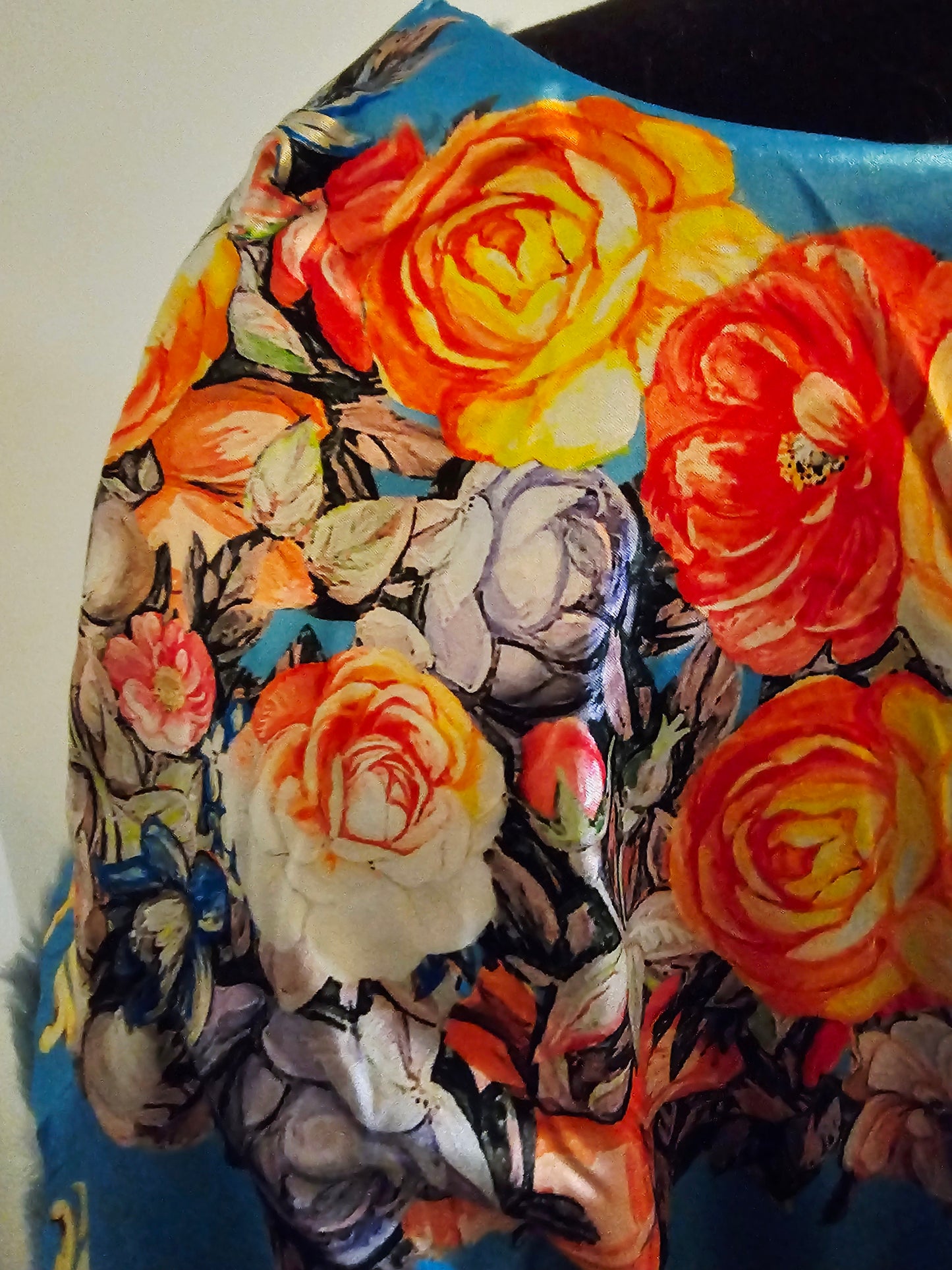 GRACE KELLY REVERSIBLE TEAL CAPE