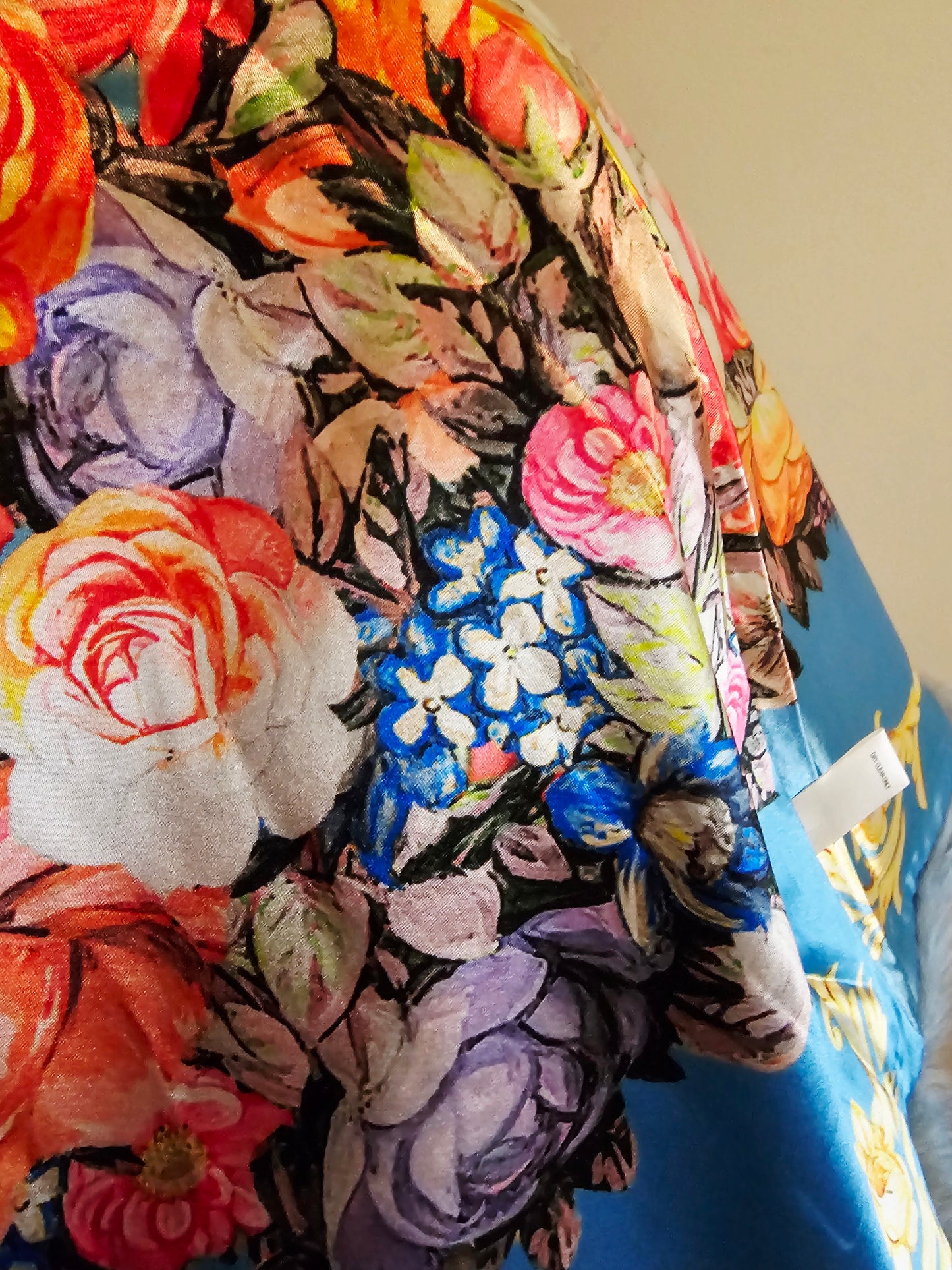 GRACE KELLY REVERSIBLE TEAL CAPE