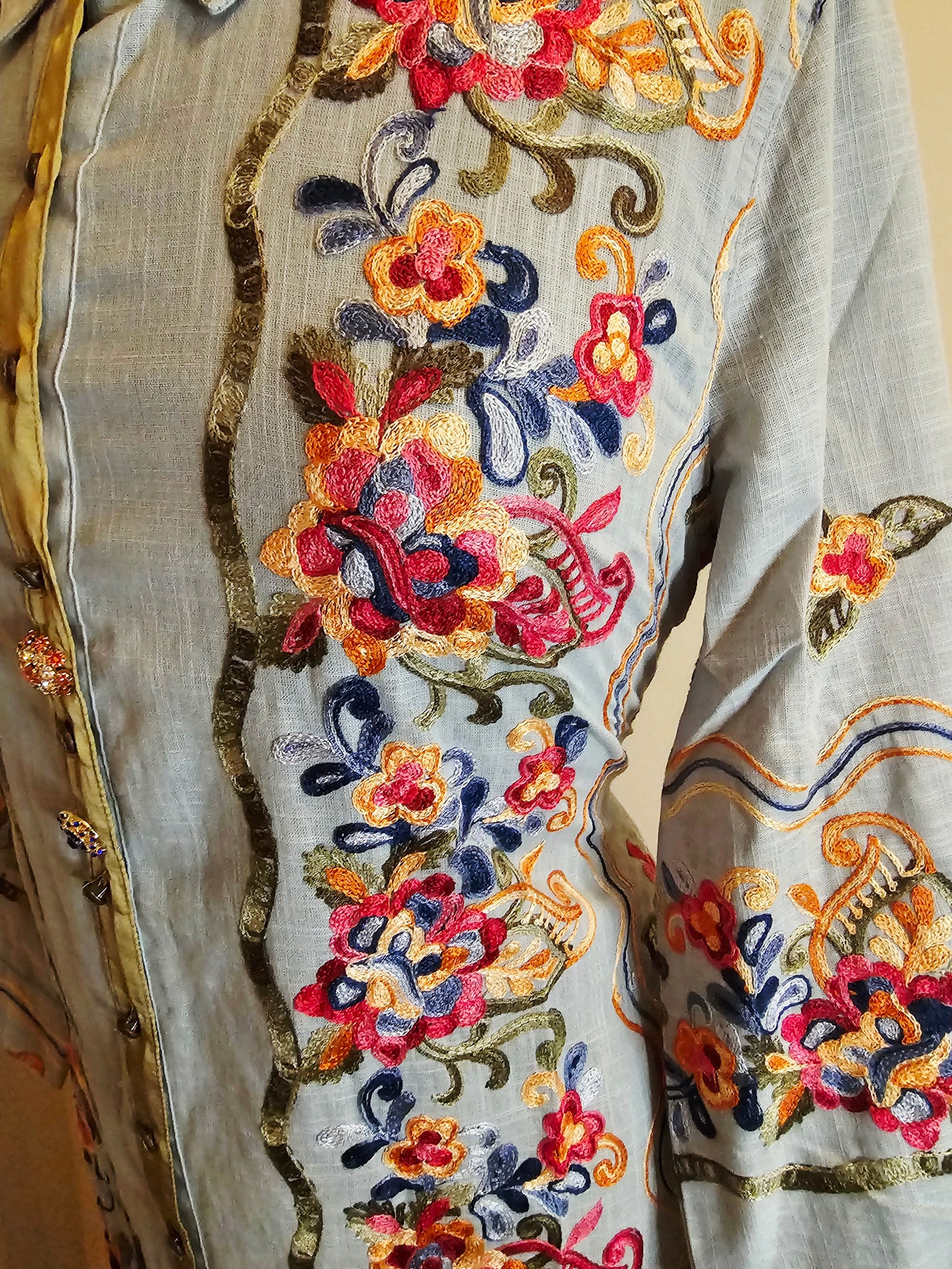 BEAUTY MARK MAXI DUSTER (SLATE BLUE)
