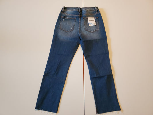 CEROS HIGH RISE CROP BLUE JEANS