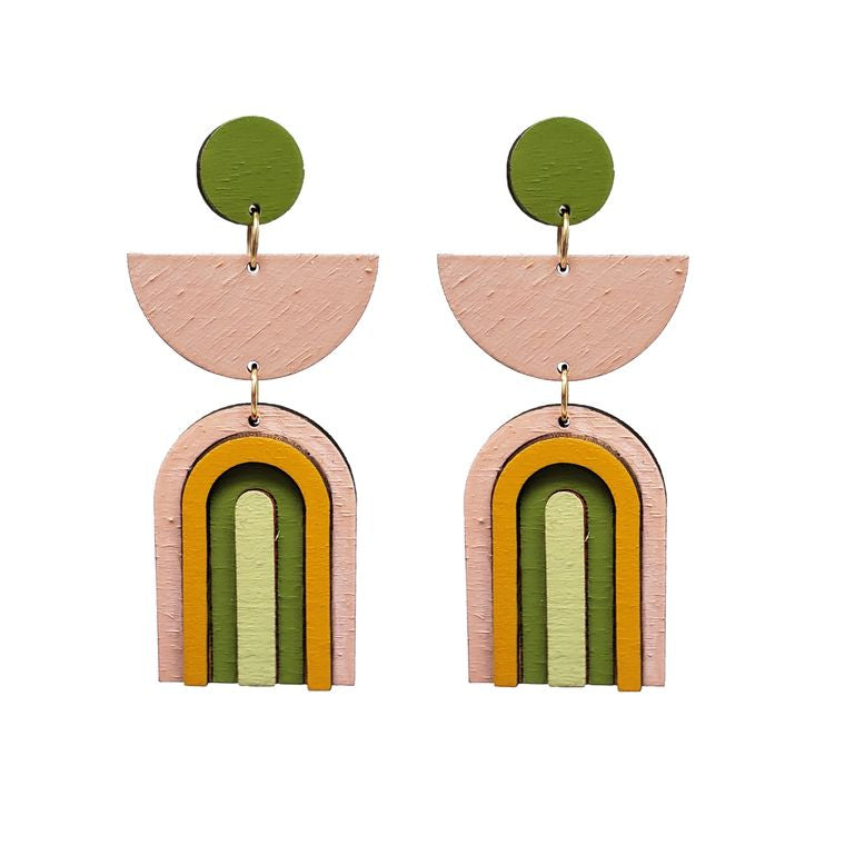 70's Rainbow Arch Earrings